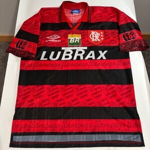 1995 Clube de Regatas do Flamengo #10 UMBRO Size L BRASIL JERSEY BRAZIL Vintage